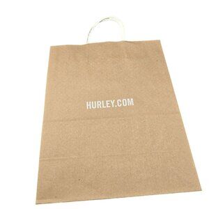Hurley Eco-Friendly Recycled Brown Paper Shopping Bag With Handles VR1032